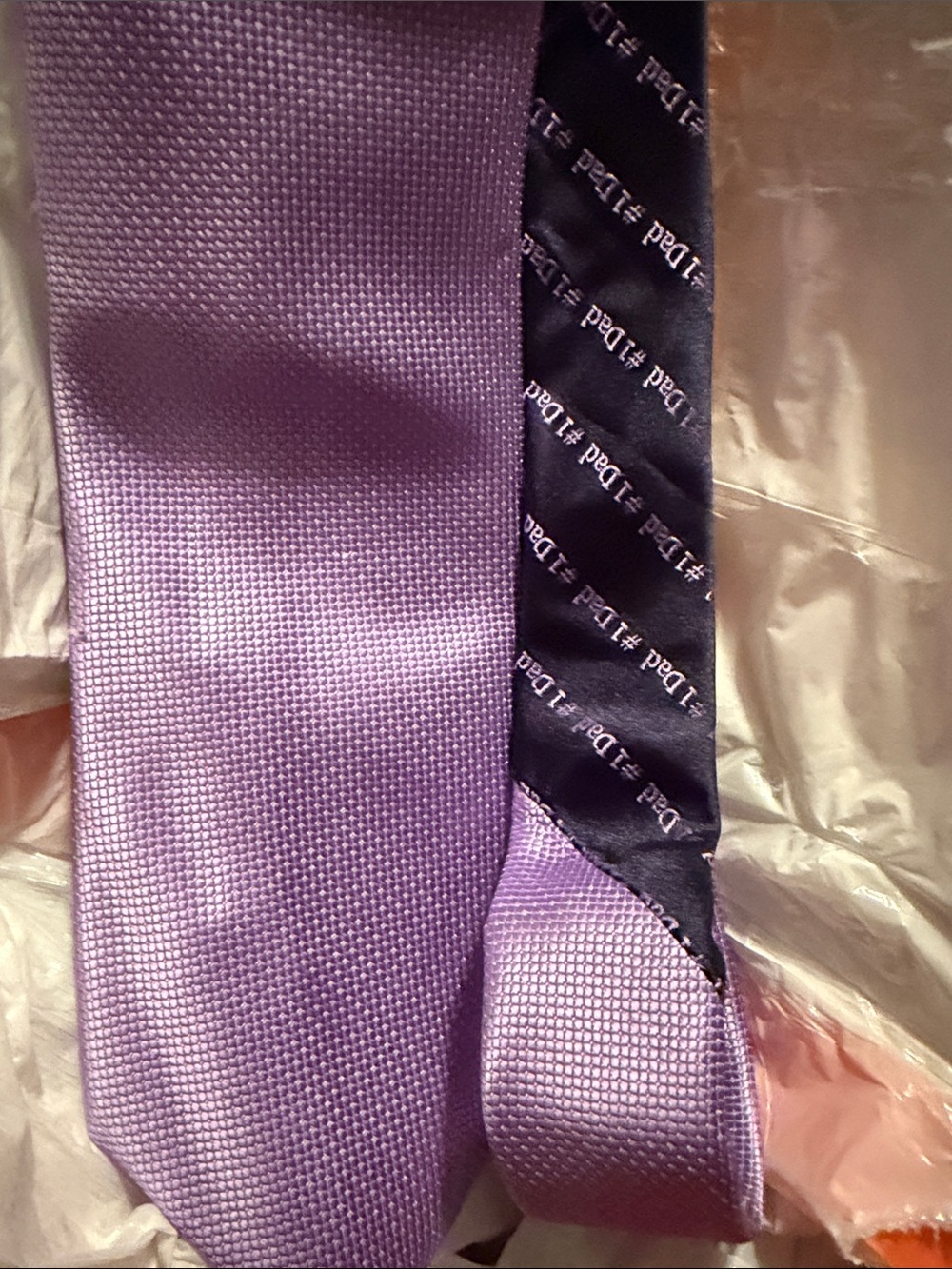 Men's Lavender Textured Tie - Unbranded